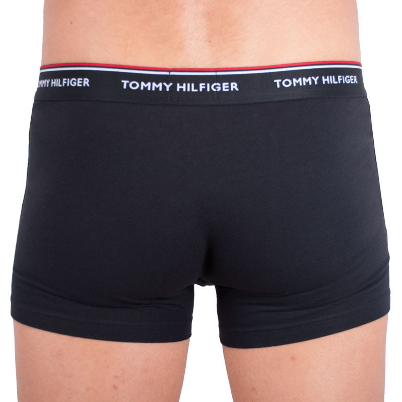 Tommy Hilfiger pánské černé boxerky Trunk 3 pack premium