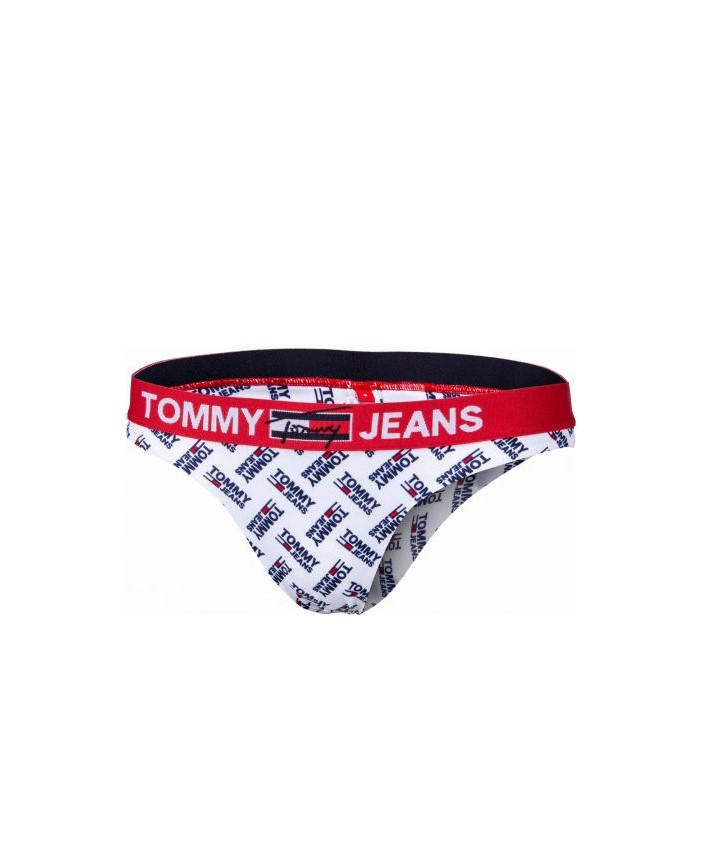 Tommy Jeans dámská bílá spodní část bikin BRAZILIAN